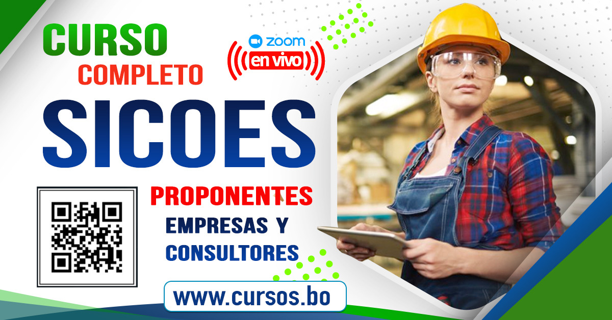 Curso Completo SICOES e INFOSISCON DS 4453 - RM 021  para Empresas -En vivo  por ZOOM